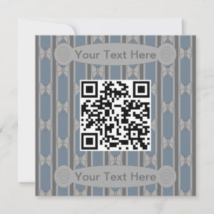 Schöner Schmetterling QR-Code Einladung