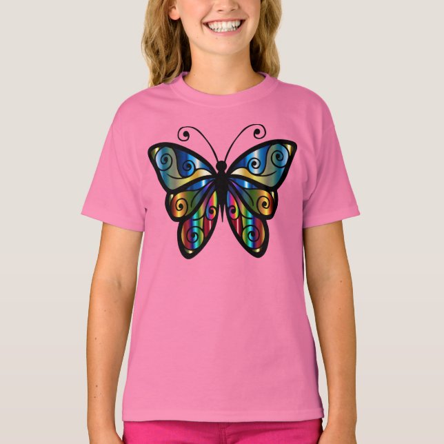 Schöner Schmetterling T-Shirt (Vorderseite)