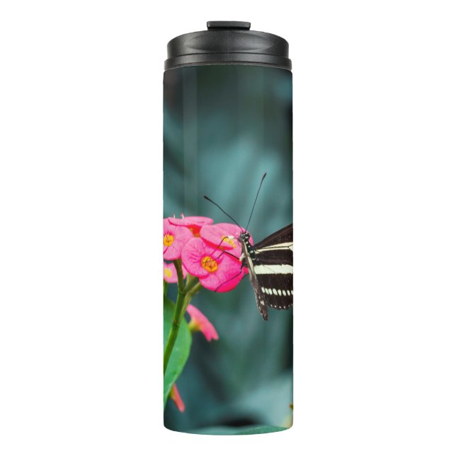 Schöner Schmetterling Thermosbecher (Vorderseite)