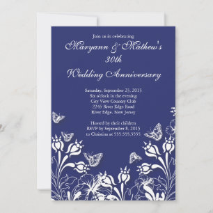 Schöner Schmetterlingsgarten Hochzeit Jubiläum Einladung