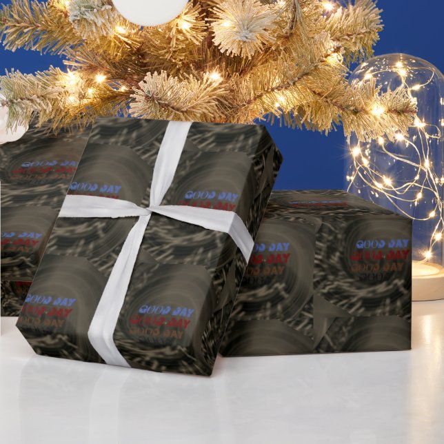 Schöner schöner schöner Tag BLACBK BROWN Wrapping  Geschenkpapier (Feiertage)