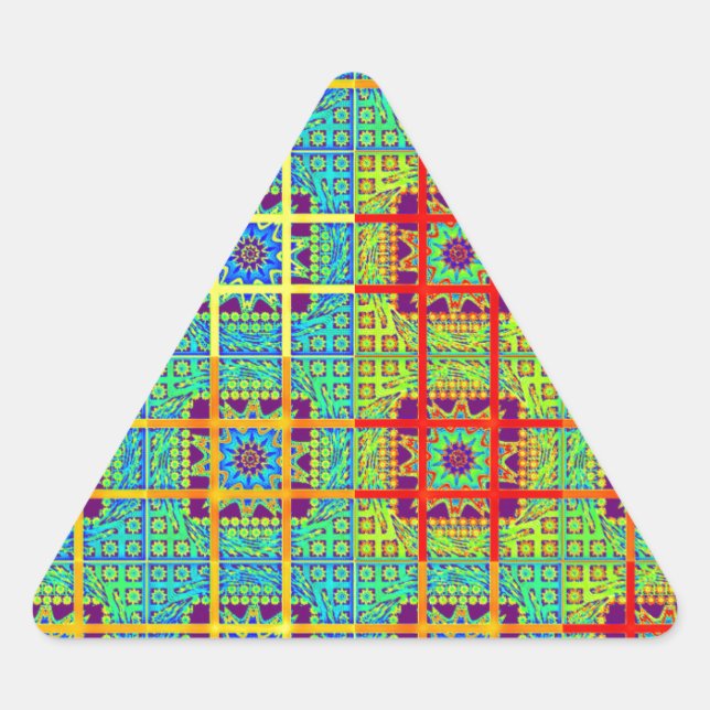 Schöner, schöner südafrikanischer Stammesvektor Dreieckiger Aufkleber (Vorderseite)