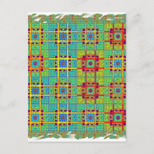 Schöner, schöner südafrikanischer Stammesvektor Postkarte