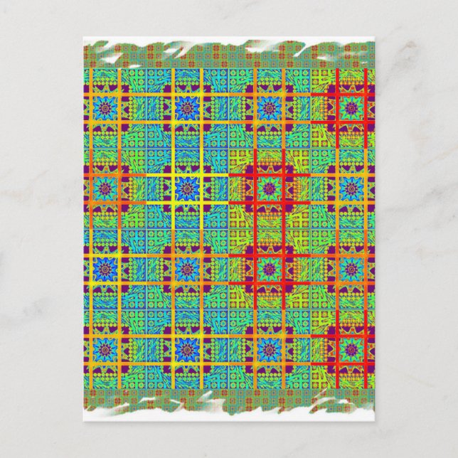 Schöner, schöner südafrikanischer Stammesvektor Postkarte (Vorderseite)