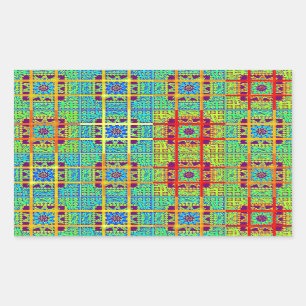 Schöner, schöner südafrikanischer Stammesvektor Rechteckiger Aufkleber
