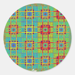 Schöner, schöner südafrikanischer Stammesvektor Runder Aufkleber
