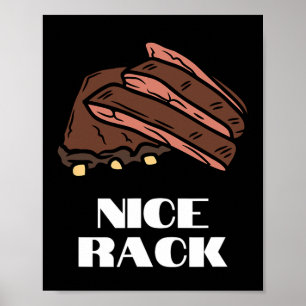 Schöner Schrank - Lustige Rippen und BBQ Poster