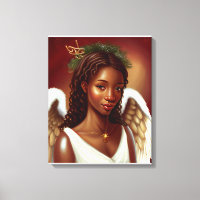 Schöner schwarzer Angel