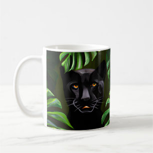 Schöner Schwarzer Panther Kaffeetasse