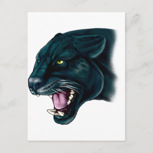 Schöner Schwarzer Panther Postkarte