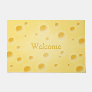 Schöner Schweizer Käse mit Holes personalizable Fußmatte
