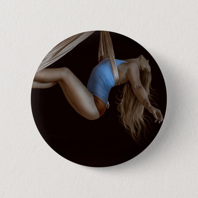 Schöner Seidenholzperformer Button (Vorderseite)