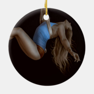 Schöner Seidenholzperformer Keramikornament