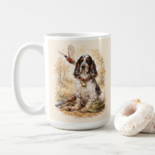 Schöner Setter mit Fasanen, Kunst Kaffeetasse