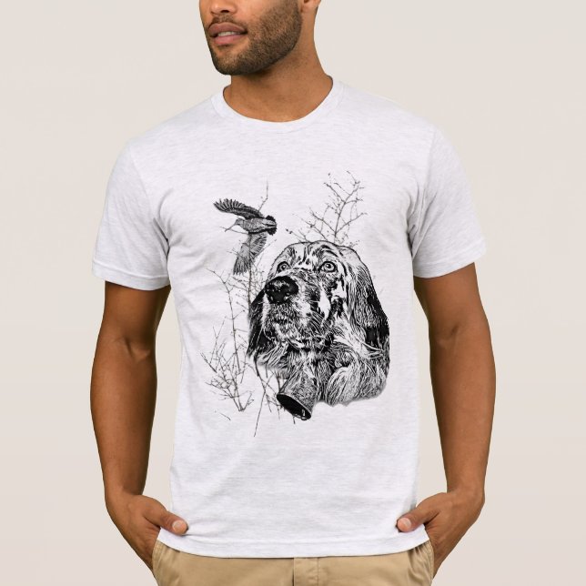 Schöner Setter mit Fasanen, Kunst T-Shirt (Vorderseite)
