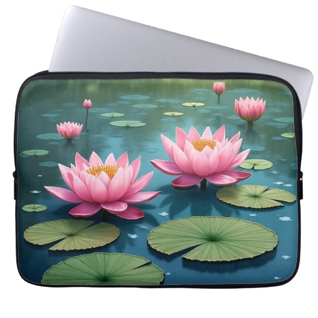 Schöner Siam Lotus Laptop-Sieb 30 cm Laptopschutzhülle (Vorderseite)