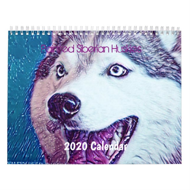 Schöner Sibirien Husky 2020 Mauer Kalender (Titelbild)