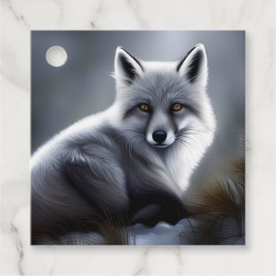 Schöner Silberfuchs Geschenkanhänger