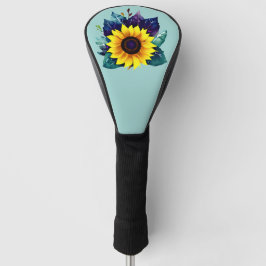 Schöner Single Open Sunflower Golf Headcover