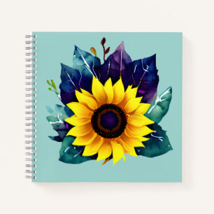 Schöner Single Open Sunflower Notizbuch