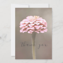 Schöner Single Rosa Blume Flat Danke Karte