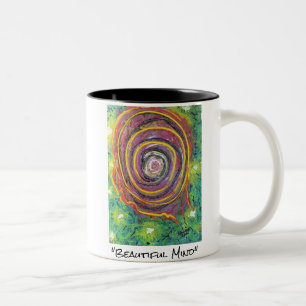"Schöner Sinnes" Kaffee-Tasse Zweifarbige Tasse