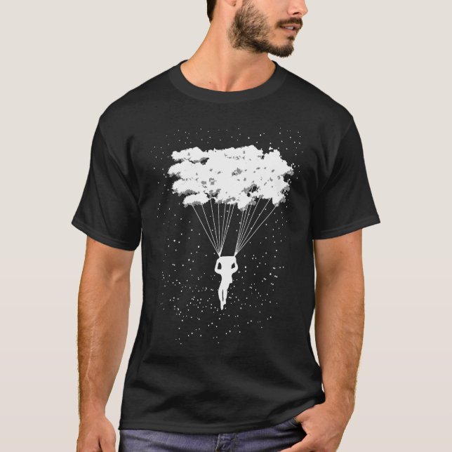 Schöner Skydiver Schönes Skydiver Sprichwort T-Shirt (Vorderseite)