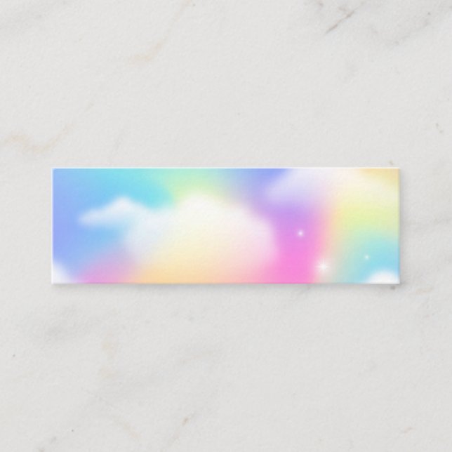 Schöner Slogan "Will Power girl" Throw Kissen Mini Visitenkarte (Vorderseite)