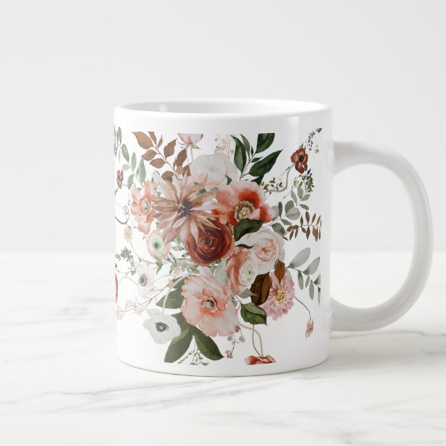 Schöner Sommer Floral Bouquet Jumbo-Tasse (Rechts)