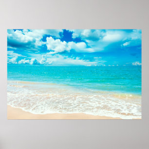 Schöner Sommer-Strand Poster