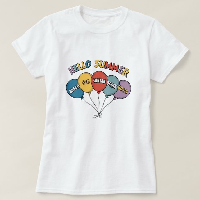 Schöner Sommer T-Shirt (Design vorne)