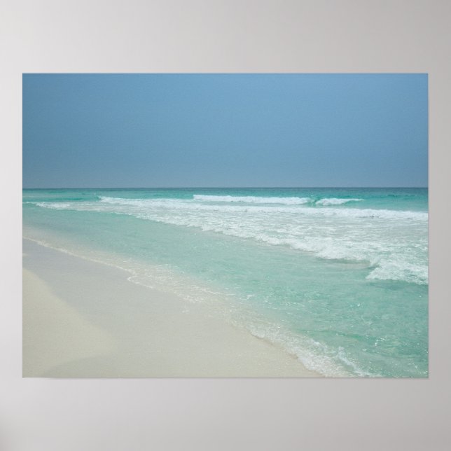 Schöner Sommertag am Strand Poster (Vorne)