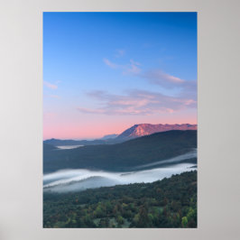 Schöner Sonnenaufgang Blick auf Nanos von Šilentab Poster