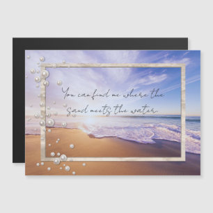 Schöner Sonnenaufgang Magnetkarte