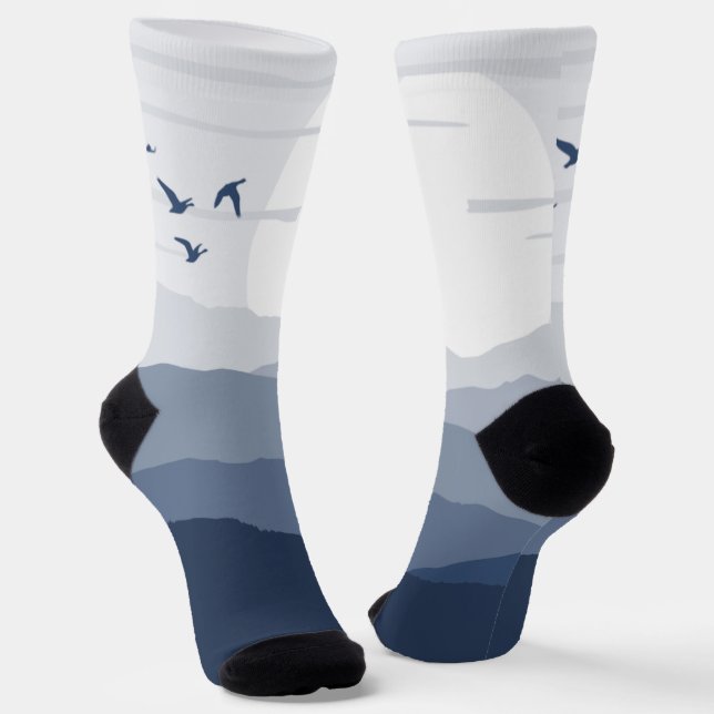Schöner Sonnenaufgang Socken (Gewinkelt)