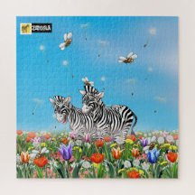Schöner Sonnentag für niedliche Zebras auf der Wie