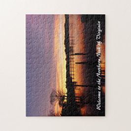 Schöner Sonnenuntergang am Corrotoman River Puzzle