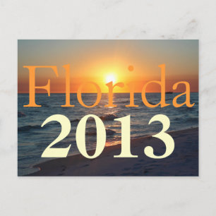 Schöner Sonnenuntergang am Strand von Florida - ZU Postkarte