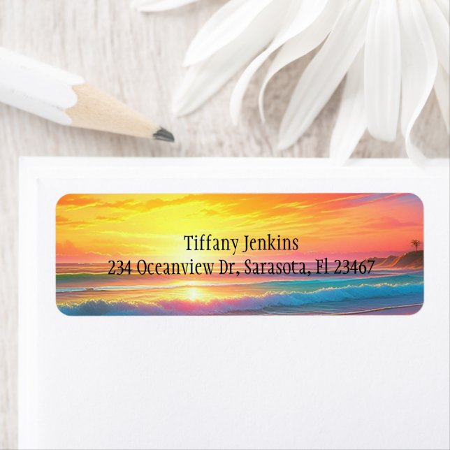 Schöner Sonnenuntergang am Strand von Sandy Beach (Insitu)