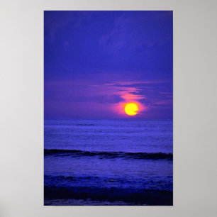 Schöner Sonnenuntergang: Bali, Indonesien Poster