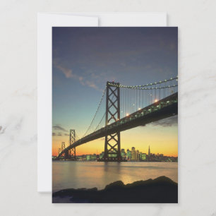 Schöner Sonnenuntergang: Bay Bridge, San Francisco