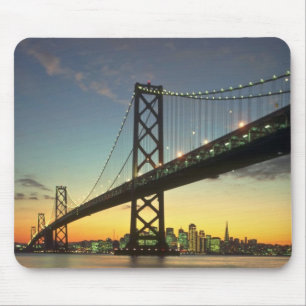 Schöner Sonnenuntergang: Bucht-Brücke, San Mousepad