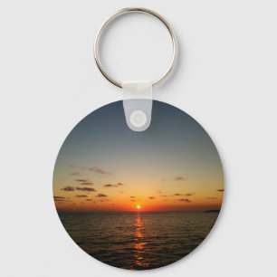 schöner Sonnenuntergang Gelb Orange Schlüsselanhänger