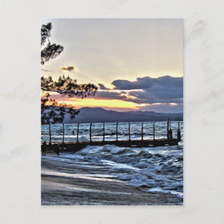 Schöner Sonnenuntergang in Montego Bay, Jamaika Postkarte