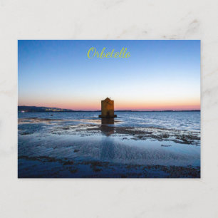 Schöner Sonnenuntergang in Orbetello, Toskana Post Postkarte