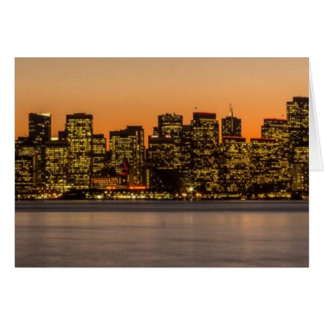 Schöner Sonnenuntergang in San Francisco (Vorderseite (Horizontal))