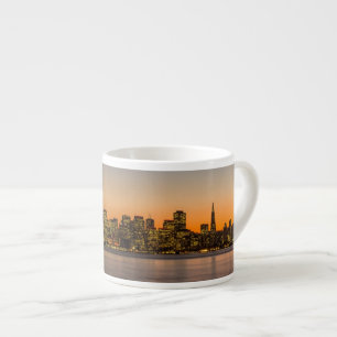 Schöner Sonnenuntergang in San Francisco Espressotasse