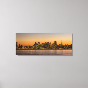 Schöner Sonnenuntergang in San Francisco Leinwanddruck