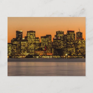 Schöner Sonnenuntergang in San Francisco Postkarte