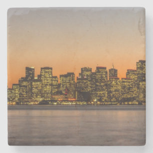 Schöner Sonnenuntergang in San Francisco Steinuntersetzer